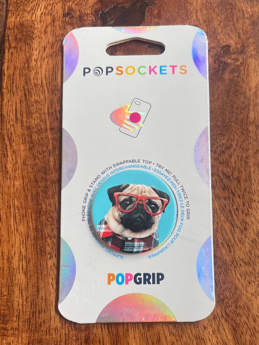 Popsockets Pop Grip Dog in Glasses NEW